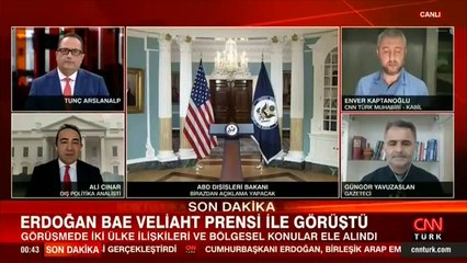 Son dakika... Cumhurbaşkanı Erdoğan, BAE Veliaht Prensi Nahyan ile görüştü