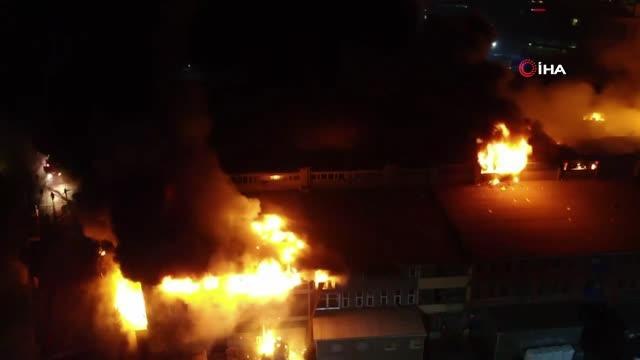 İkitelli Çevre Sanayi Sitesi'nde yangın