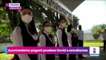 Ayuntamiento de Orizaba pagará pruebas Covid-19 a estudiantes