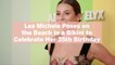 Lea Michele Poses on the Beach in a Bikini to Celebrate Her 35th Birthday