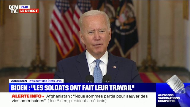 Selon Joe Biden, les États-Unis étaient confrontés à un choix : partir ou assister à une escalade de la guerre