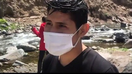 Joven sobreviviente revela qué hizo minutos antes de que bus cayera