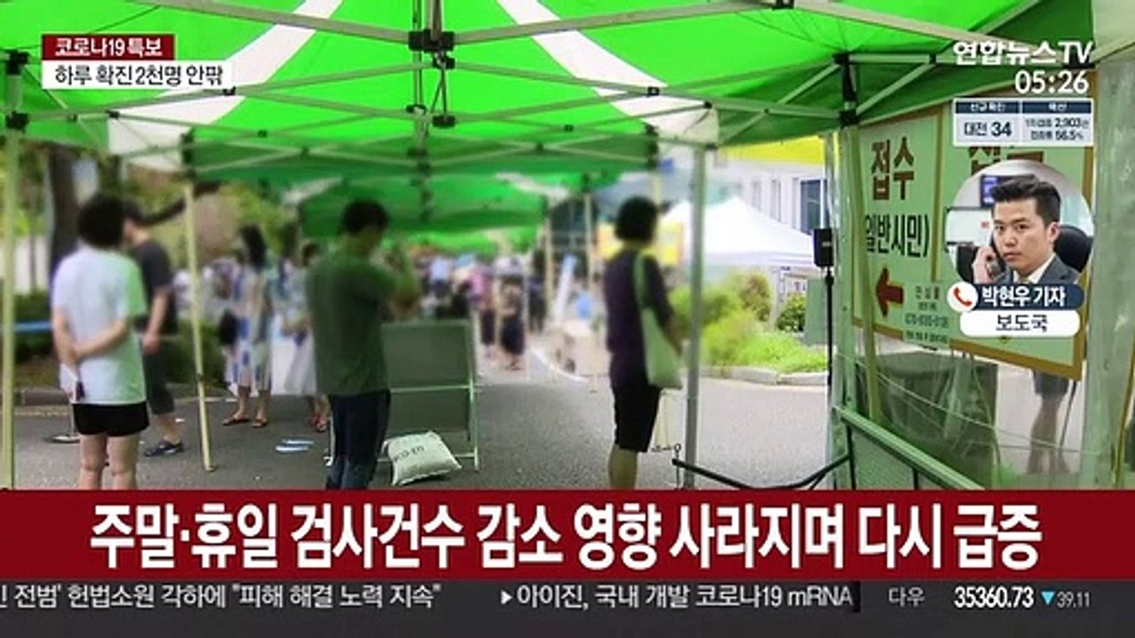 신규확진 2천명 안팎 예상…교육·보육종사자 2차 접종