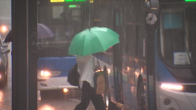[날씨] 밤사이 중부 폭우...낮까지 충청 이남 국지성 호우 / YTN