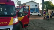 Forte batida entre carros mobiliza Siate ao Bairro Alto Alegre