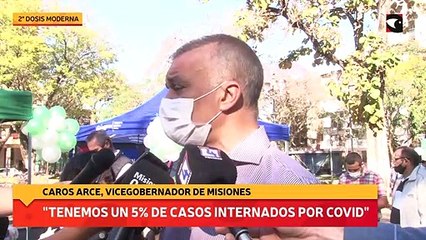 Tenemos un 5% de casos internados por covid