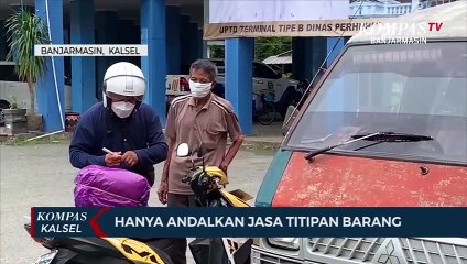 PPKM Penumpang Sepi, Sopir Angkutan Hanya Andalkan Jasa Mengirimkan Barang
