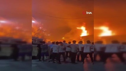 Başakşehir'de kimyasal ham madde fabrikasında yangın: 1 yaralı