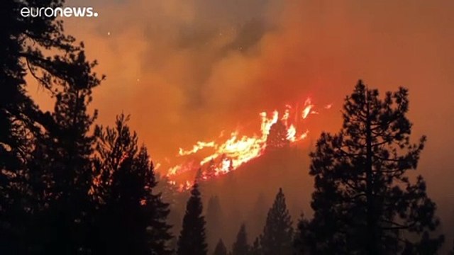 فيديو: الحرائق تُجبر الآلاف على إخلاء منازلهم في منطقة سياحية في كاليفورنيا