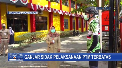 下载视频: Sambil Bersepeda, Ganjar Pranowo Sidak Pelaksanaan PTM Terbatas di SMPN 13 Semarang