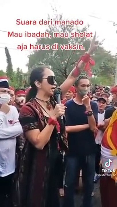 Demo Masyarakat Manado Ibadah harus Vaksin???
