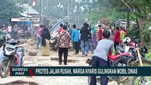 Protes Jalan Rusak Tak Kunjung Diperbaiki, Ibu-ibu Cegat Mobil Dinas Milik Kabupaten Buton