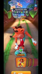 Runner Crash Bandicoot Skin Gameplay - Crash Bandicoot: On The Run! (Season 4 Team Rank Reward)