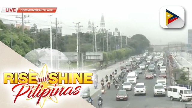 CHIKA ON THE ROAD: Kasalukuyang sitwasyon ng trapiko sa kahabaan ng Commonwealth Avenue; Mga bumabiyaheng sasakyan sa Westbound Lane ng Commonwealth Avenue, dumarami na