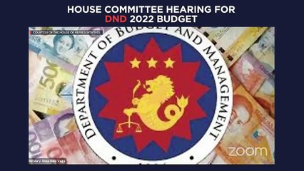 House committee hearing for DND 2022 budget