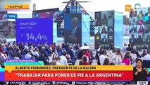 Alberto Fernández en Tecnópolis El Presidente llamó a trabajar para que la Argentina se ponga de pie de una vez y para siempre, con más empleo y más producción