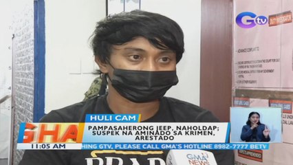 Pampasaherong jeep, naholdap; suspek na aminado sa krimen, arestado | B