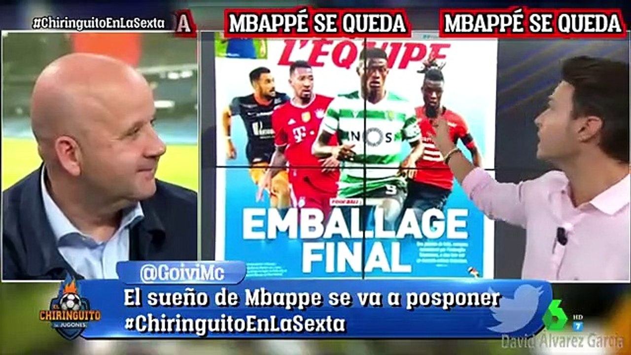 5 / 6 El Chiringuito de Jugones Martes 31/08/2021 | Pedrerol en 2030 anunciando a MBappé.