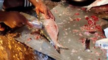 Fastest Ilish(Hilsha) Fish Cutting | Incredible Huge Fish Cutting Live In Fish Market 2021