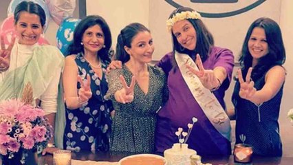 Neha Dhupia का ऐसे हुआ Surprise baby shower; फोटोज़ हुई वायरल | FilmiBeat