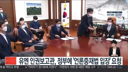 유엔 인권보고관, 정부에 '언론중재법 입장' 요청