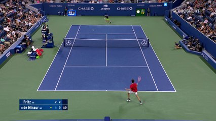 Un long rally, une amortie, deux lobs : De Minaur et Fritz régalent