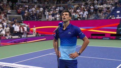 Djokovic : "Après la perte du 2e set, j'ai rectifié les erreurs que j'ai pu faire"