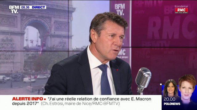 Christian Estrosi affirme avoir une réelle relation de confiance avec Emmanuel Macron
