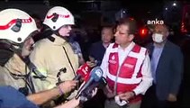 İBB Başkanı İmamoğlu; İkitelli'deki yangın söndürme çalışmalarını yerinde inceledi