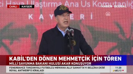 Afganistan'dan dönen Mehmetçik için tören