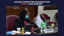 House committee hearing for DSWD 2022 budget