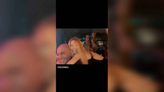 Alejandra Rubio abraza a Kiko Matamoros en la fiesta de cumpleaños de Terelu
