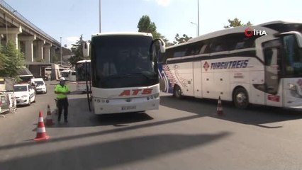 15 Temmuz Demokrasi Otogarı'nda otobüs denetimi