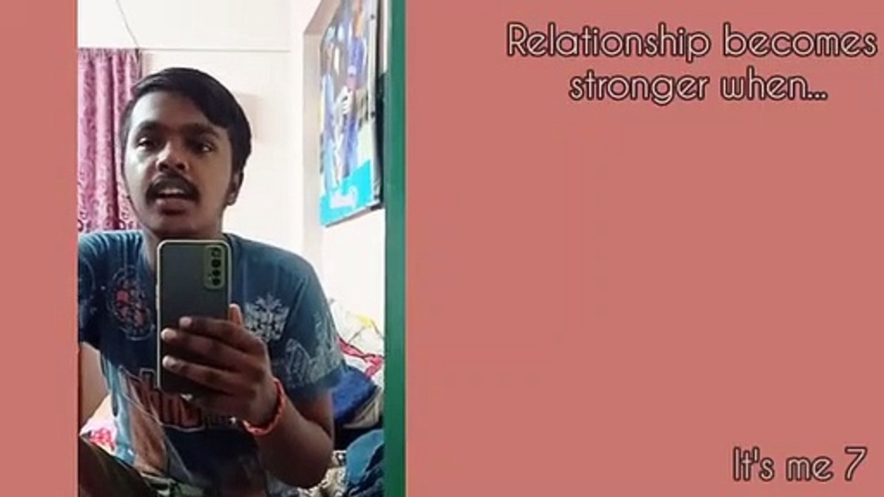 Relationship becomes stronger when!