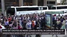Messi heads to Argentina training before World Cup qualifier against Venezuela