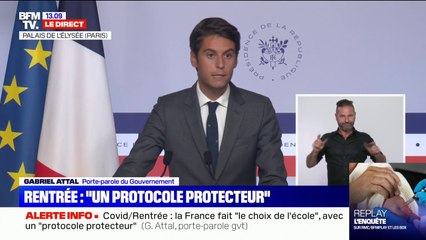 Rentrée: Gabriel Attal assure qu'"un protocole très protecteur a été mis en place"