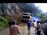 Bus falls off a cliff in Bolivia