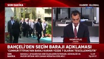MHP lideri Devlet Bahçeli'den seçim barajı açıklaması