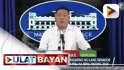 Palasyo, bumuwelta sa mga pasaring ng ilang senador ukol sa umano’y overpriced PPEs na binili noong 2020; Sec. Galvez at DBM, tiniyak na walang anomalya sa transaksyon sa pagbili ng PPE