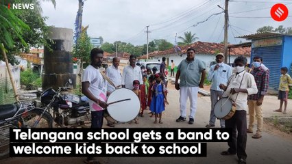 Telangana school gets a band to welcome kids back to school