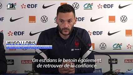 Football: pour Lloris, la France doit "retrouver de la confiance" pour les qualifications