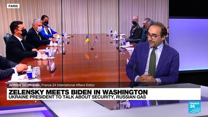 Ukraine's leader to talk with Biden on security, Russian gas