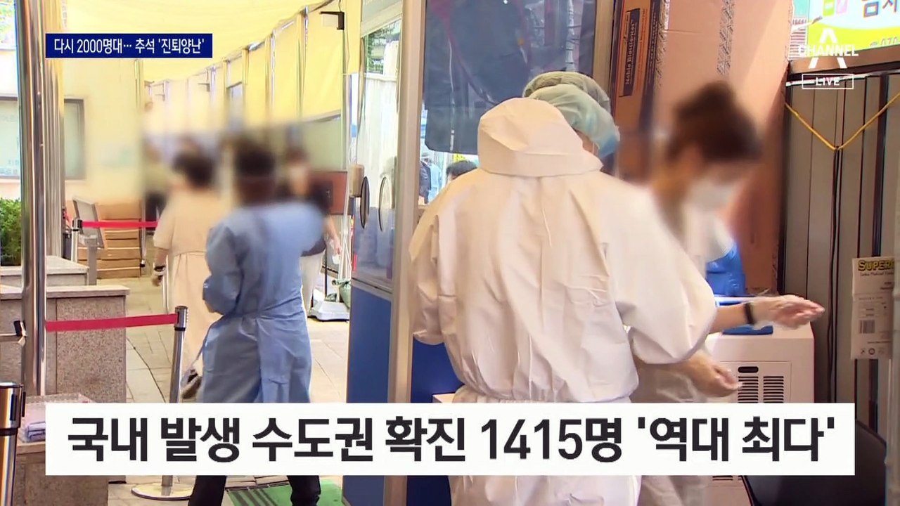 신규 확진자 다시 2천 명대…이번 추석 귀향도 무산?