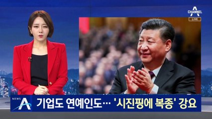 기업에 이어 연예인까지…中, ‘시진핑에 복종’ 강요