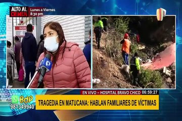 Tragedia en Matucana: Este es el drama de los familiares de las víctimas