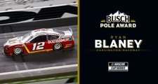 Ryan Blaney earns Busch Pole for Darlington playoff opener