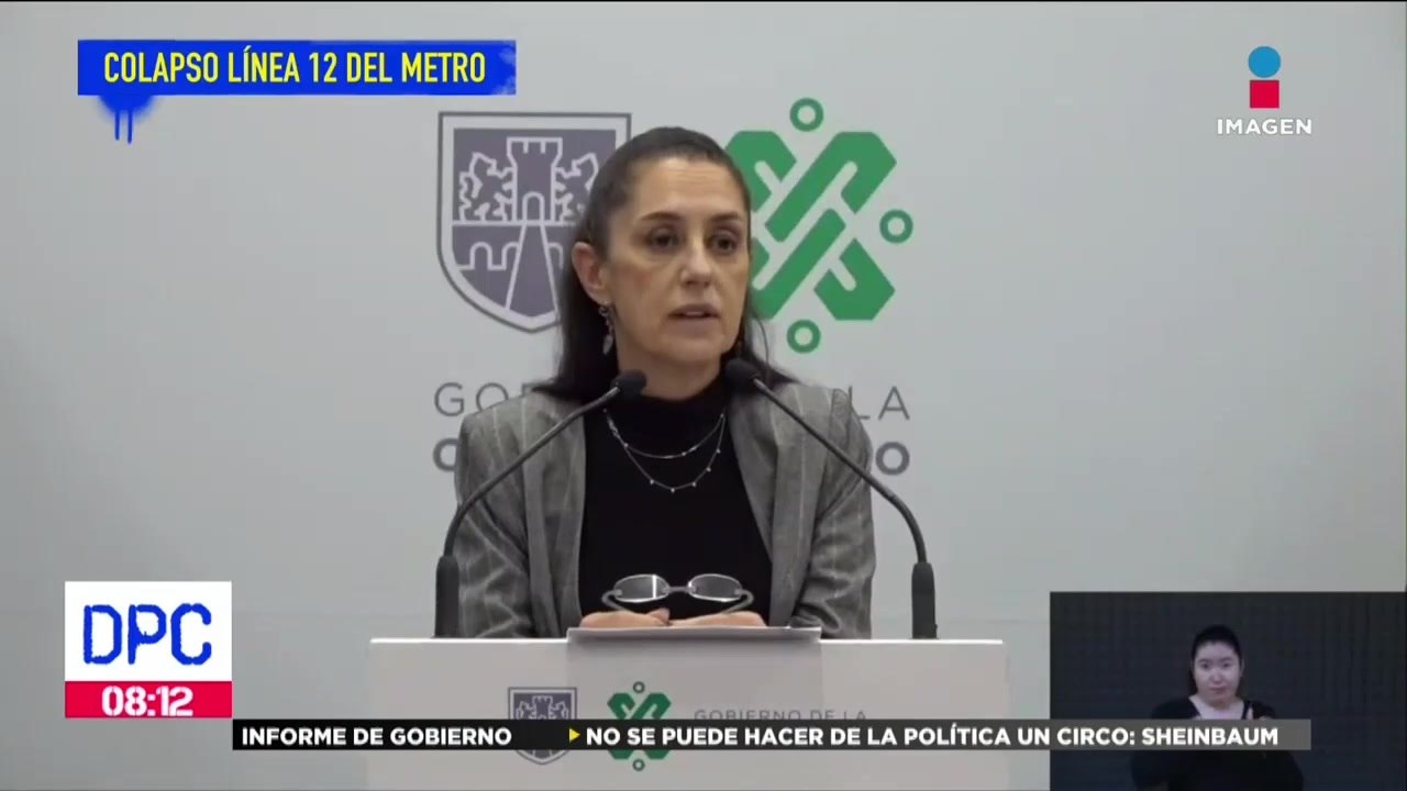 Inician los trabajos de reconstrucción de la línea 12 del metro: Claudia Sheinbaum