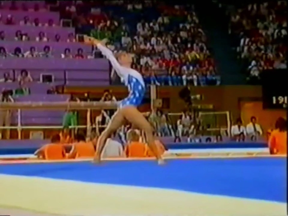 Kathy Johnson - FX AA - Los Angeles 1984 Olympic Games