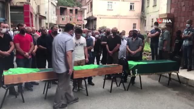 Babaları tarafından öldürülen 3 kız kardeş son yolculuklarına uğurlandı