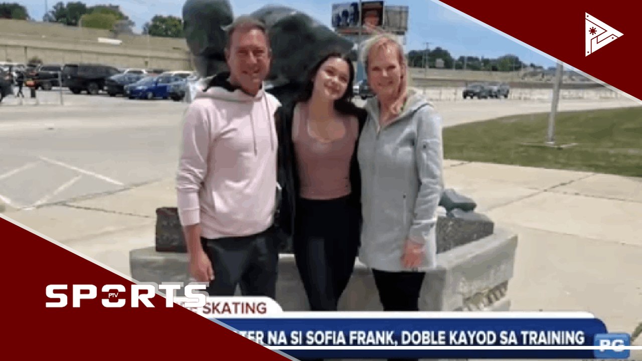 Figure skater na si Sofia Frank, doble kayod sa training